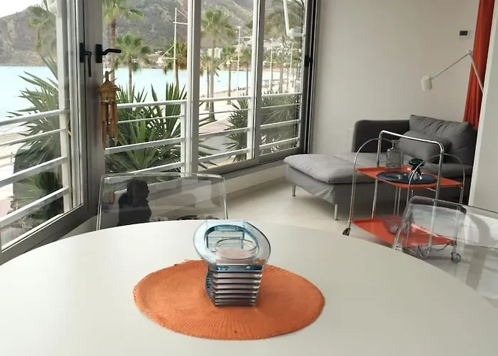 Beachfront, First Line, 2-bdr,2-bath, Swiming Pool 公寓 阿尔比尔